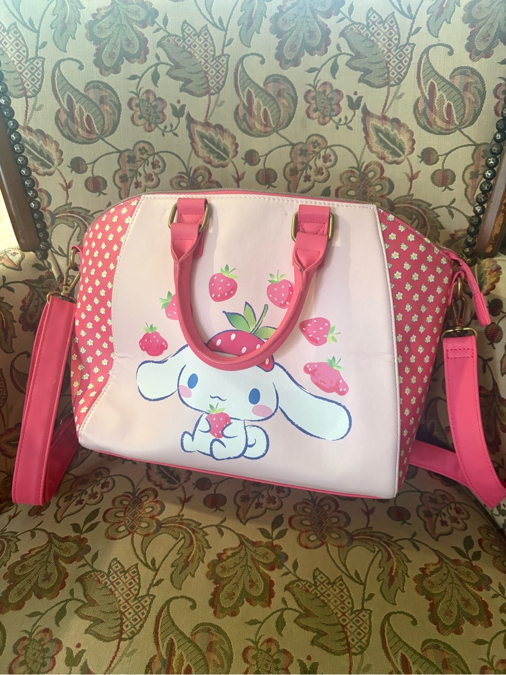 Loungefly Sanrio Cinnamoroll Strawberries Satchel Bag